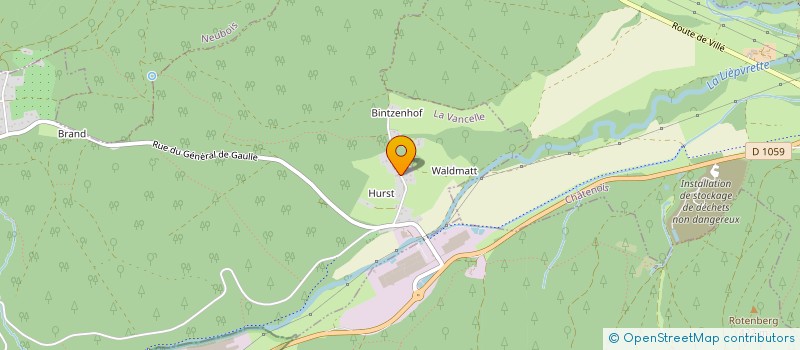 localisation de l'entreprise SCI HERGI  LA VANCELLE