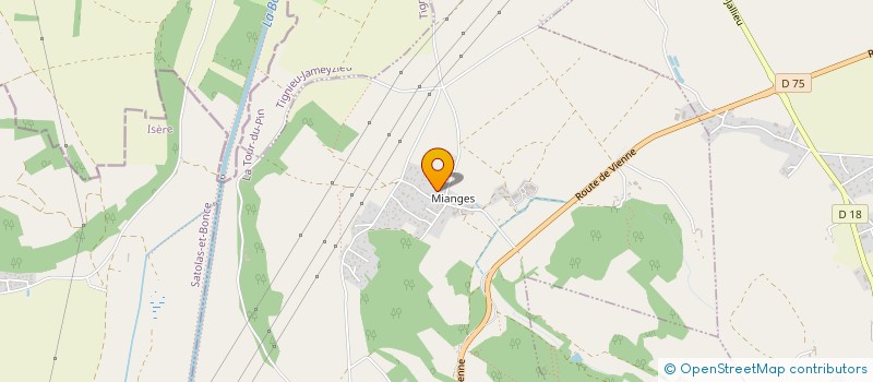 localisation de l'entreprise SCI HERGIL  CHAMAGNIEU