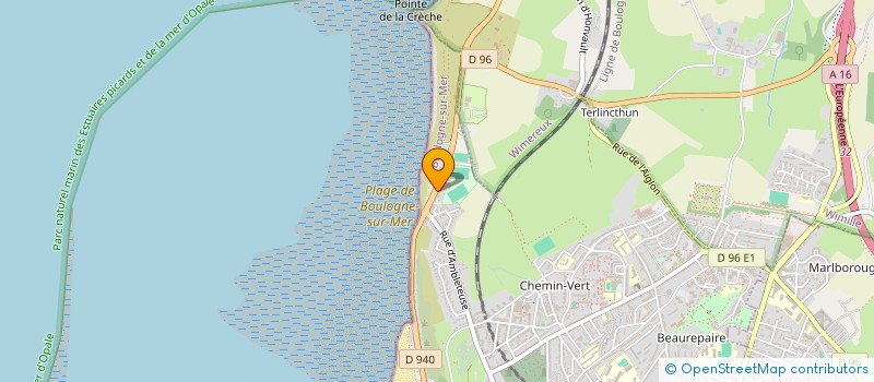 localisation de l'entreprise SCI HERIMEL 25  BOULOGNE-SUR-MER