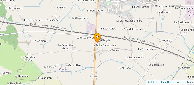 localisation de l'entreprise SCI HERIN MAZURAIS  ETRELLES