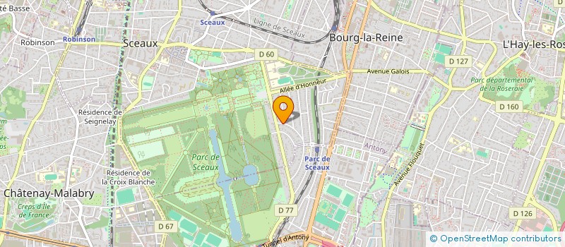 localisation de l'entreprise SCI HERISA à SCEAUX