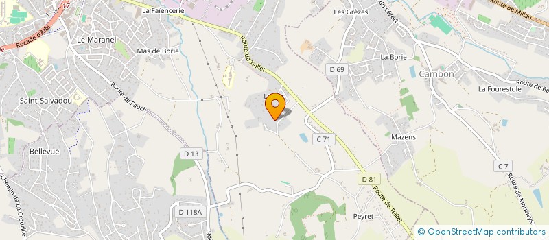 localisation de l'entreprise SCI HERISSAY-DURAND à ALBI