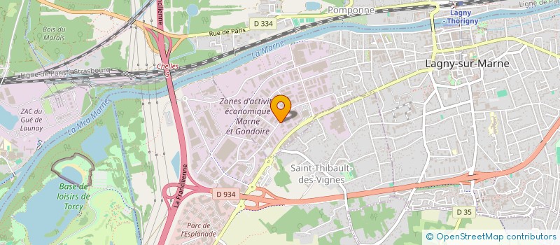 localisation de l'entreprise SCI HERJE  LAGNY-SUR-MARNE