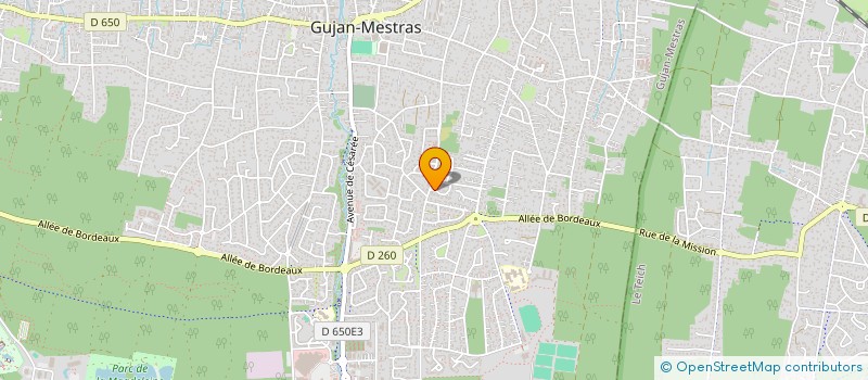 localisation de l'entreprise SCI HERJERO  GUJAN-MESTRAS