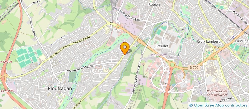 localisation de l'entreprise SCI HERKER  PLOUFRAGAN