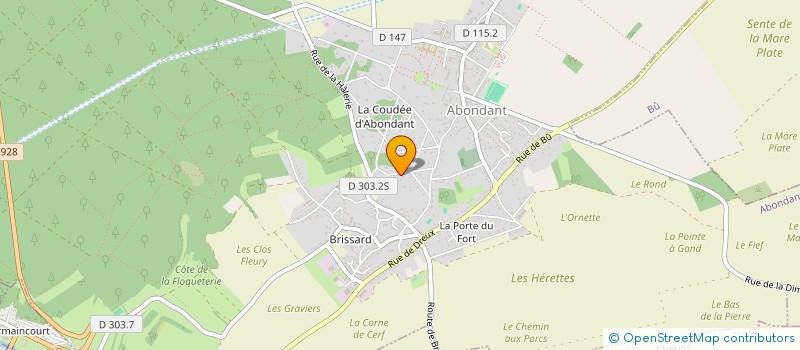 localisation de l'entreprise SCI HERLEST à ABONDANT