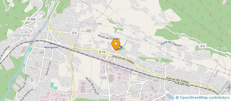 localisation de l'entreprise SCI HERMA  THYEZ