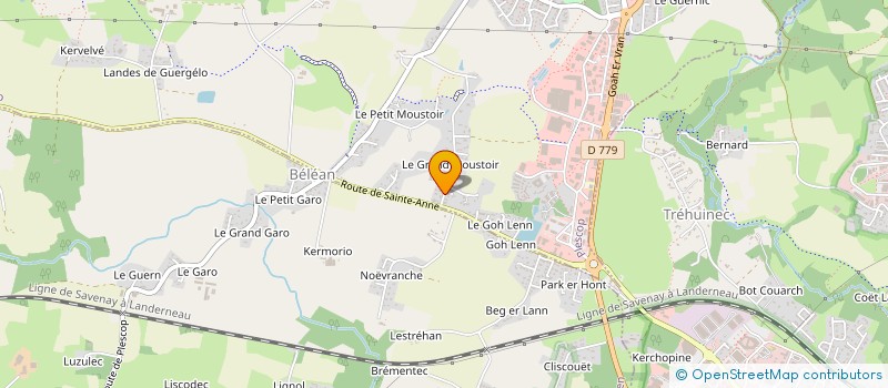 localisation de l'entreprise SCI HERMAG  PLESCOP