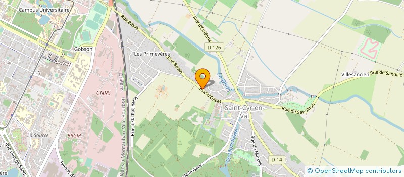 localisation de l'entreprise SCI HERMAIN à SAINT-CYR-EN-VAL