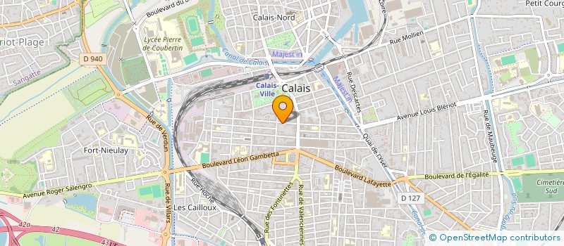 localisation de l'entreprise SCI HERMANT  CALAIS