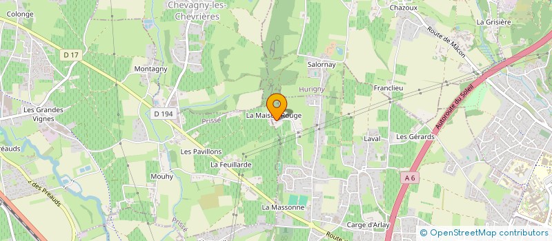 localisation de l'entreprise SCI HERMARIS à CHARNAY-LES-MACON