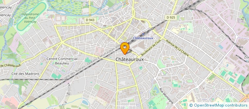 localisation de l'entreprise SCI HERMELIN FRERES  CHATEAUROUX