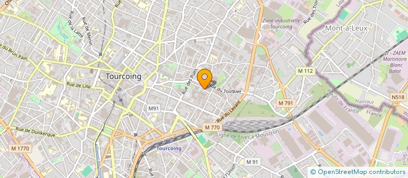 localisation de l'entreprise SCI HERMENROD  TOURCOING