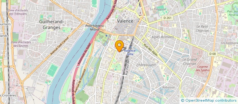 localisation de l'entreprise SCI HERMES à VALENCE