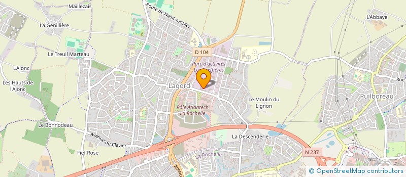 localisation de l'entreprise SCI HERMES  LAGORD