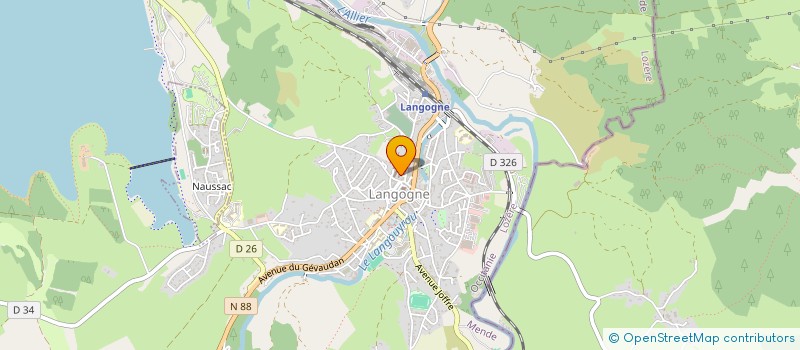 localisation de l'entreprise SCI HERMES  LANGOGNE