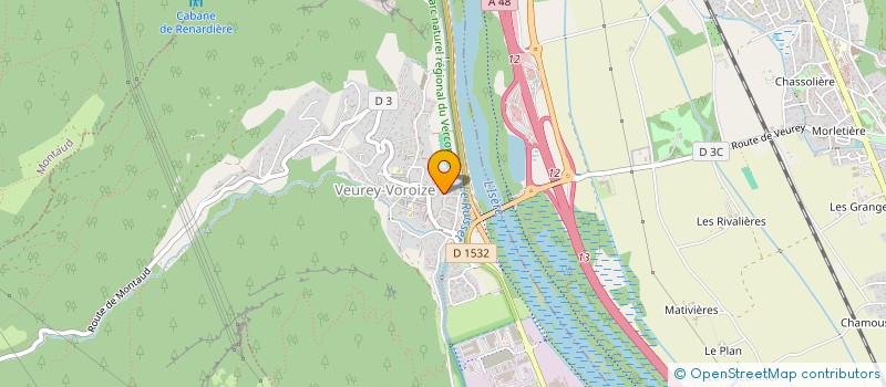 localisation de l'entreprise SCI HERMES  VEUREY-VOROIZE