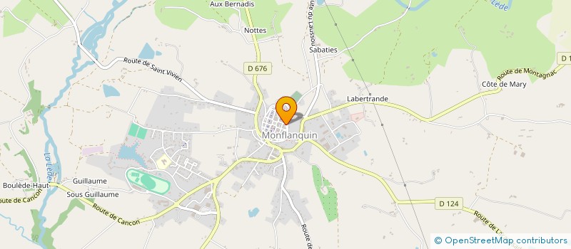 localisation de l'entreprise SCI HERMES  MONFLANQUIN