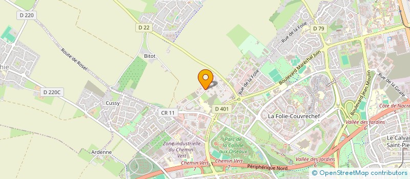 localisation de l'entreprise SCI HERMES  SAINT-CONTEST