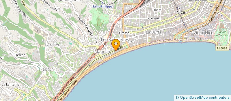localisation de l'entreprise SCI HERMES DEUS à NICE
