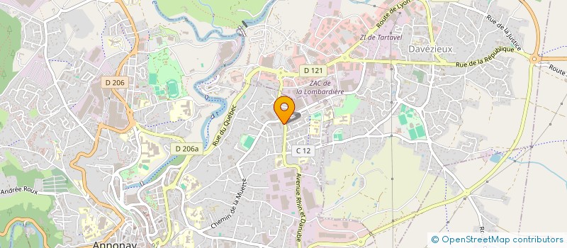 localisation de l'entreprise SCI HERMET à ANNONAY