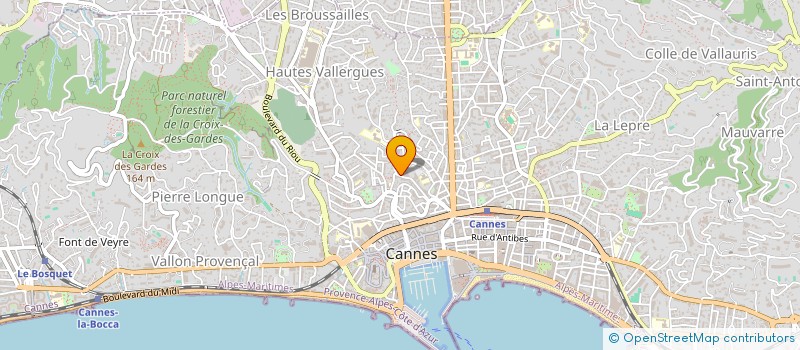 localisation de l'entreprise SCI HERMETZ FAMILY  CANNES