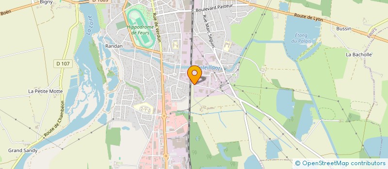 localisation de l'entreprise SCI HERMI  FEURS