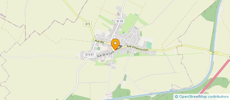 localisation de l'entreprise SCI HERMIES CENTRE  HERMIES