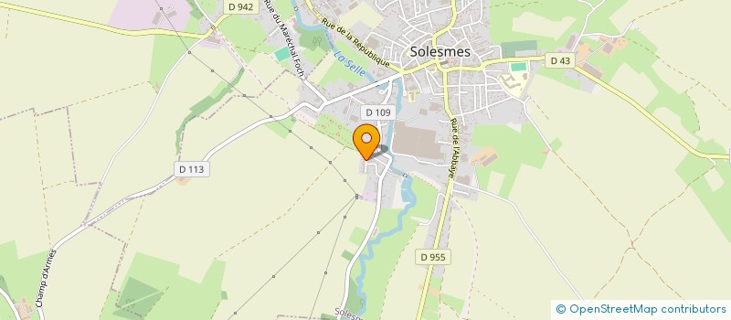 localisation de l'entreprise SCI HERMINE  SOLESMES