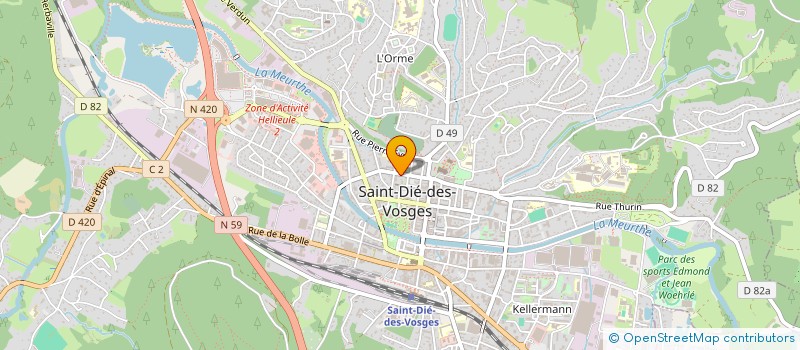 localisation de l'entreprise SCI HERMINE à SAINT-DIE-DES-VOSGES