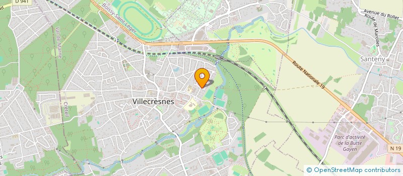 localisation de l'entreprise SCI HERMINE 88  VILLECRESNES