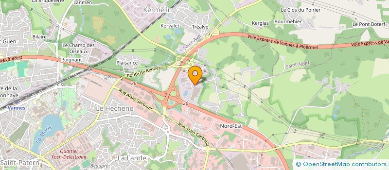 localisation de l'entreprise SCI HERMINE IMMO à VANNES