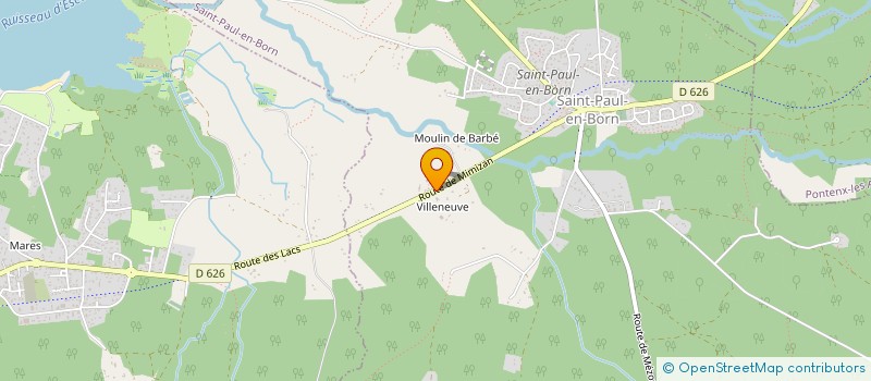 localisation de l'entreprise SCI HERMINETTE  SAINT-PAUL-EN-BORN