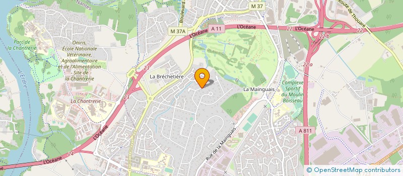 localisation de l'entreprise SCI HERMITAGE  CARQUEFOU