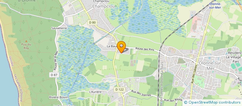 localisation de l'entreprise SCI HERMITAGE à LES SABLES D'OLONNE