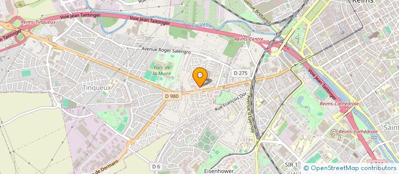 localisation de l'entreprise SCI HERMITAGE  TINQUEUX