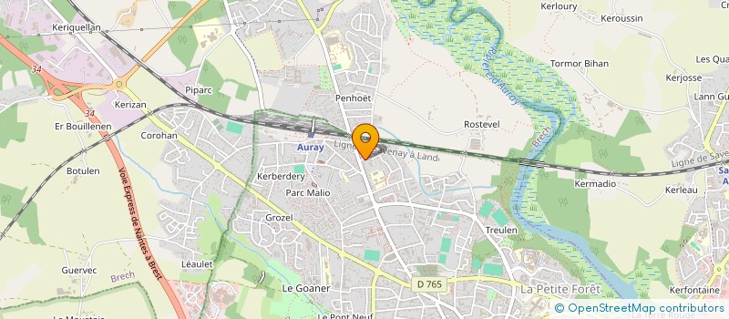 localisation de l'entreprise SCI HERMOND à AURAY