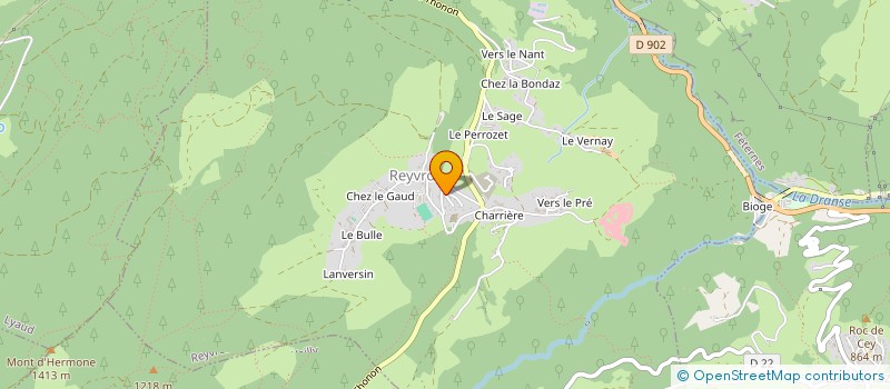 localisation de l'entreprise SCI HERMONES  REYVROZ