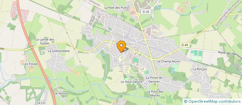 localisation de l'entreprise SCI HERMYMAX  TREILLIERES