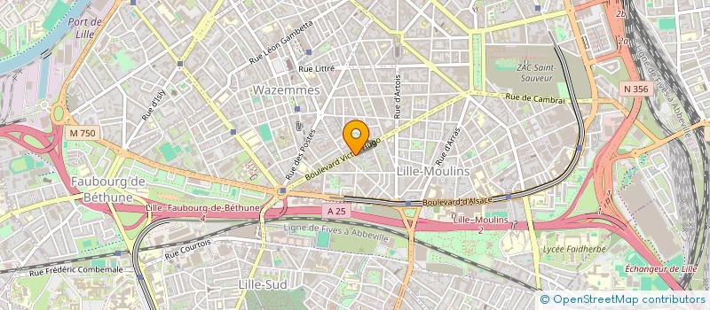 localisation de l'entreprise SCI HERNANI à LILLE