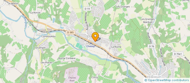 localisation de l'entreprise SCI HERO  CHESSY