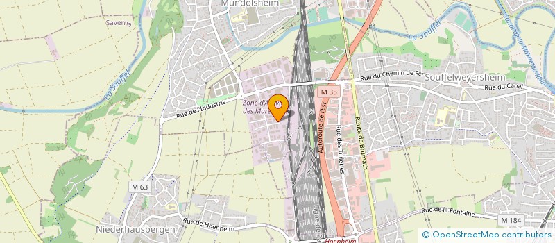 localisation de l'entreprise SCI HERO  MUNDOLSHEIM