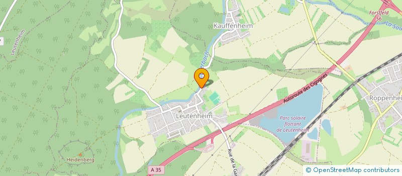 localisation de l'entreprise SCI HERO  LEUTENHEIM