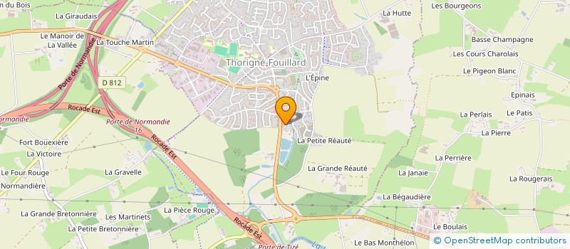 localisation de l'entreprise SCI HEROBE  THORIGNE-FOUILLARD