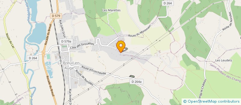 localisation de l'entreprise SCI HERON-LAUSANNE  LE BREUIL-EN-AUGE