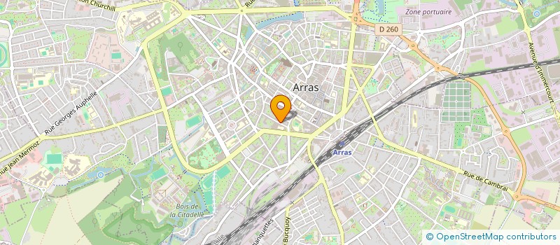 localisation de l'entreprise SCI HERONVAL à ARRAS