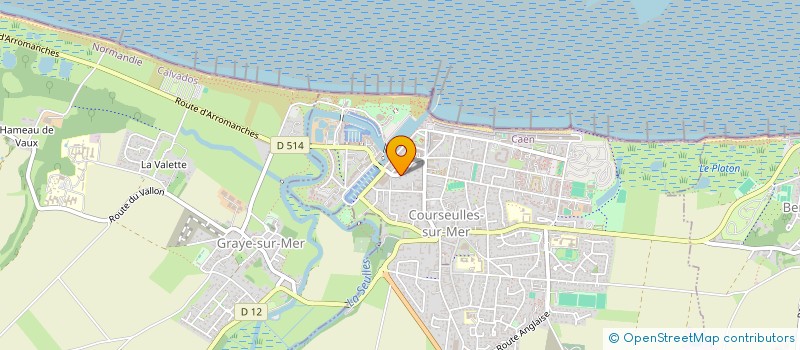 localisation de l'entreprise SCI HEROULT à COURSEULLES-SUR-MER