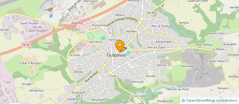 localisation de l'entreprise SCI HEROUVILLE  GUIPAVAS