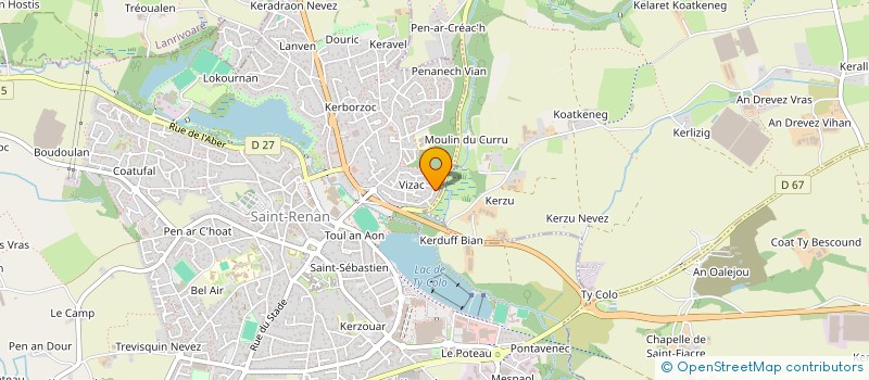 localisation de l'entreprise SCI HERPA  SAINT-RENAN