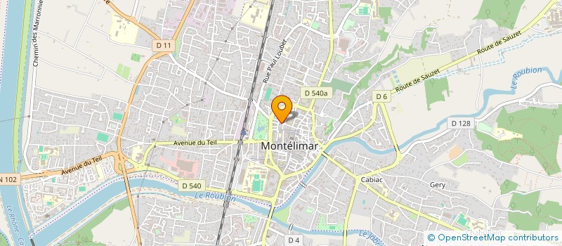 localisation de l'entreprise SCI HERPHI à MONTELIMAR